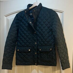 J. Crew Navy Blue Quilted Jacket
